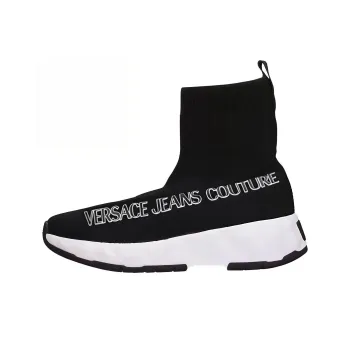 VERSACE JEANS Versace High Top Sports Casual Shoes Women's Black