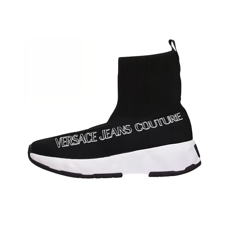 VERSACE JEANS Versace High Top Sports Casual Shoes Women's Black-0