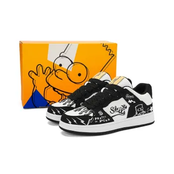 The Simpsons Anti Slip Wear Resistant Breathable Lightweight Cushioning Low Top Canvas Shoes Unisex