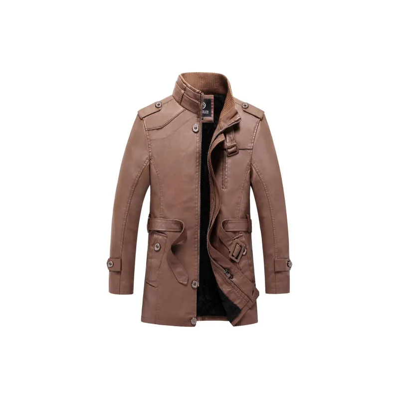 RASHOMONG Leather Jacket Unisex Earth Yellow-1