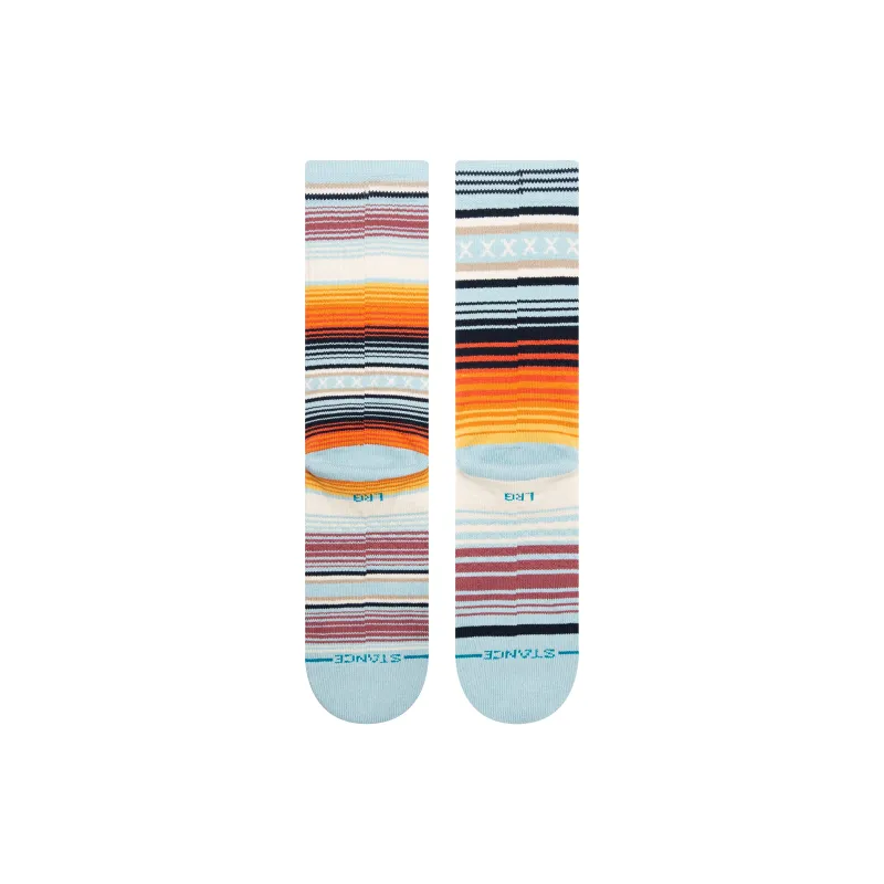 Stance Mid Calf Socks Unisex 1 Pack Light Blue-2