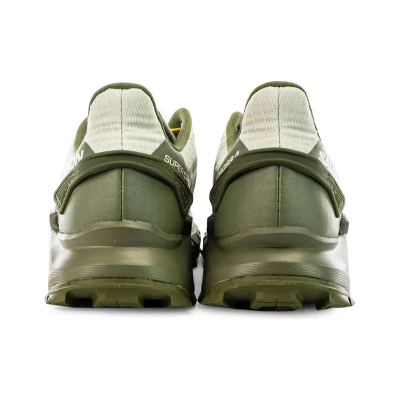 SALOMON Supercross 4 Anti-Slip Wear-Resistant Low-Top Running Shoes Men's Cream Green-2