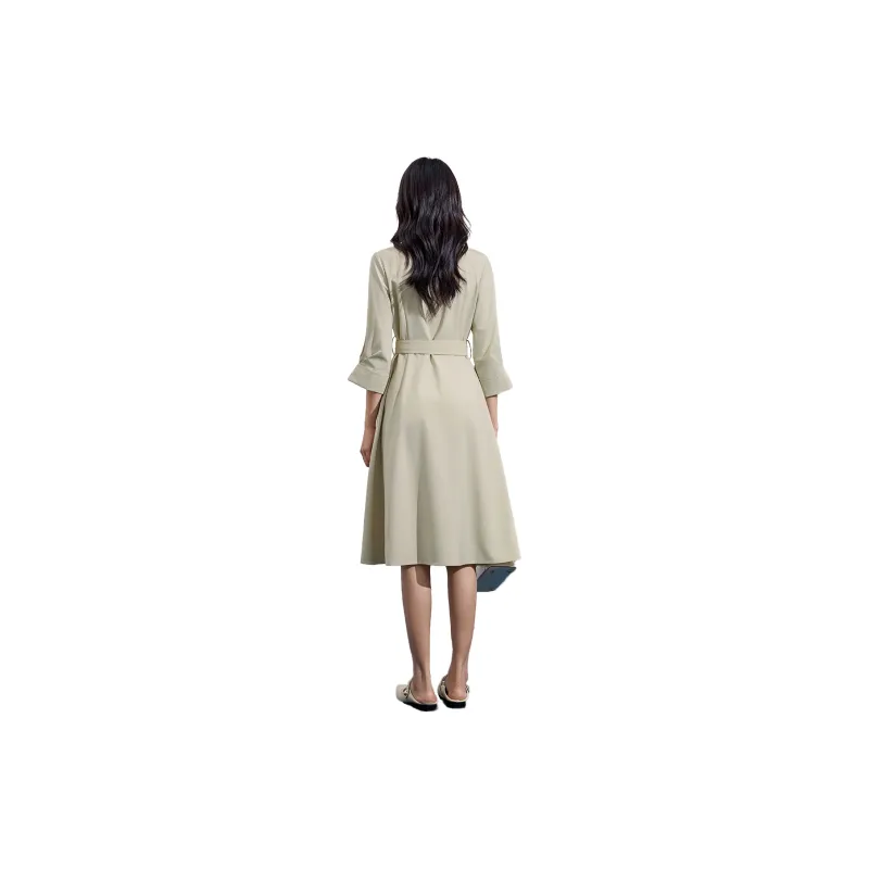 SMEN Long Sleeved Dresses Women's-1