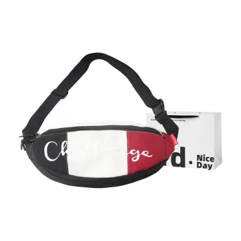 SWIMADE Nylon Fabric Sling Bag Regular Men's Red & Blue & Denim Blue & Denim Black