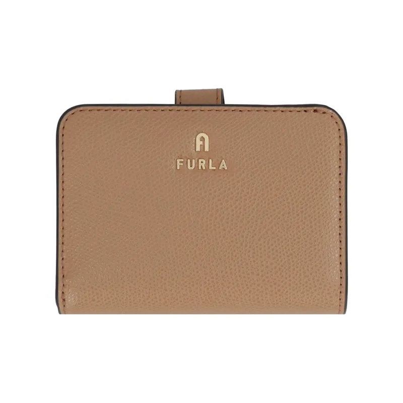 Furla Calfskin Wallet Women's Beige-0