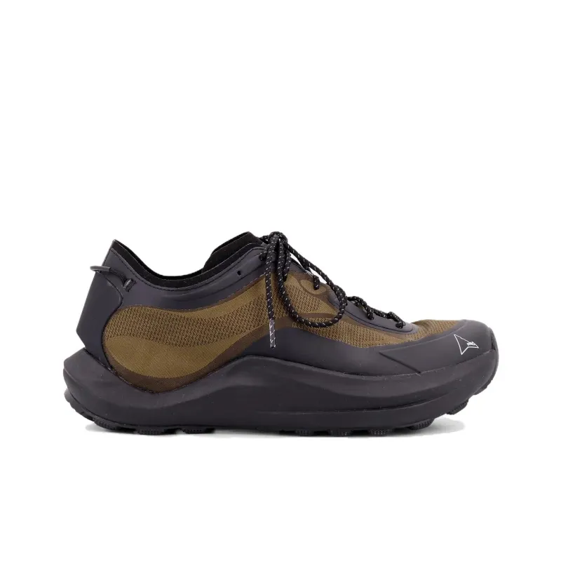 ROA Low Top Casual Shoes Unisex Black Green-1