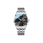Silver Black Dial