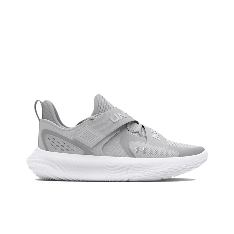 Under Armour Anti Slip Wear Resistant Low Top Basketball Shoes Unisex Gray-1