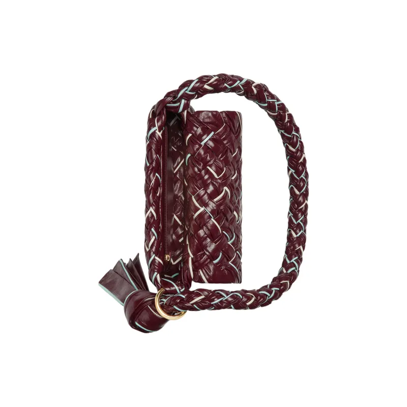 Bottega Veneta KALIMERO Calfskin Shoulder Bag, Handbag, Shoulder Bag Women's Barolo & Chalk-4