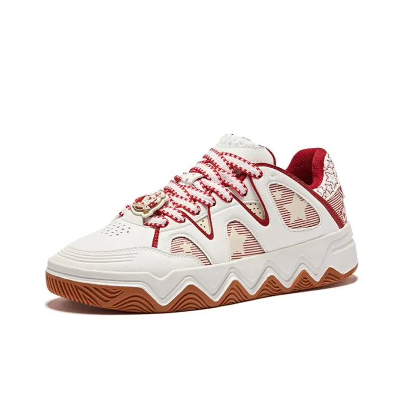Erke Anti-Slip And Wear-Resistant Lightweight Low-Top Skateboard Shoes Men's That Rabbit Color Scheme-2