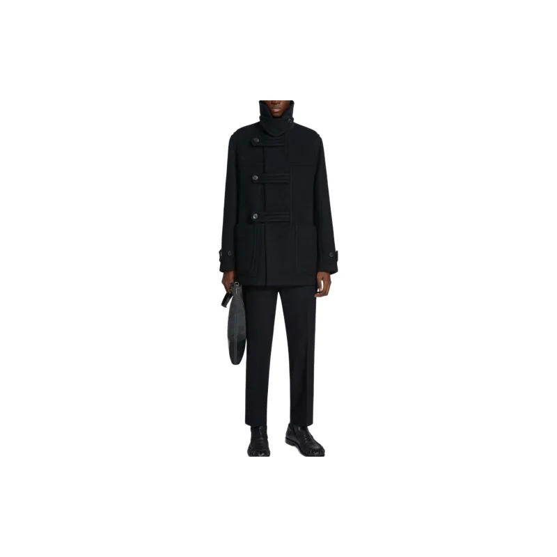 DRIES VAN NOTEN Slim Wool Cropped Trousers-1