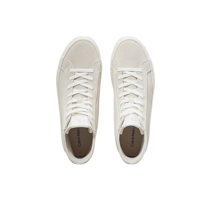 CKJ CALVIN KLEIN JEANS High Top Skateboard Shoes Women's White-3