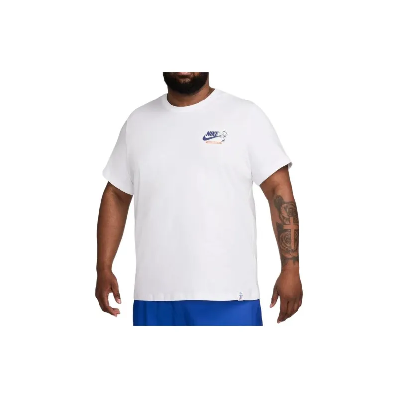 Nike T Shirts Men White-3