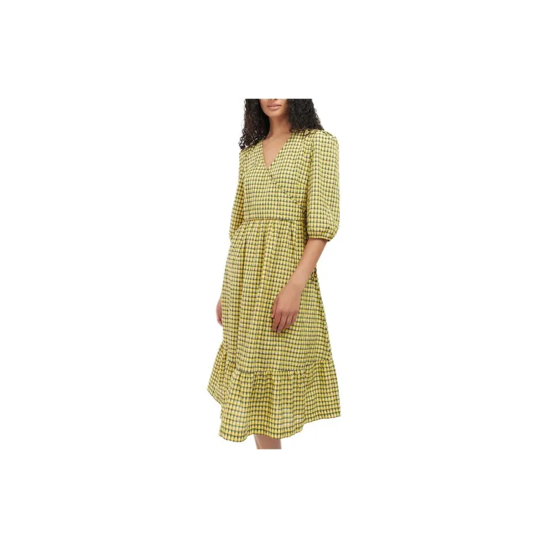 BARBOUR SS23 Short-Sleeved Dresses Women's Yellow-2