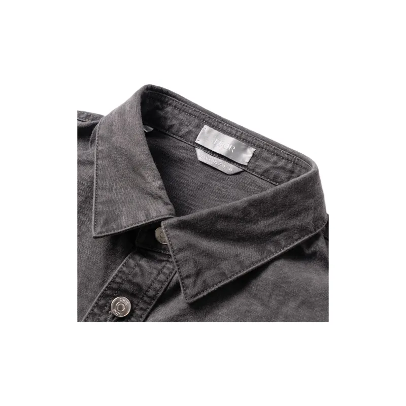 DIOR Shirts Men Gray-3