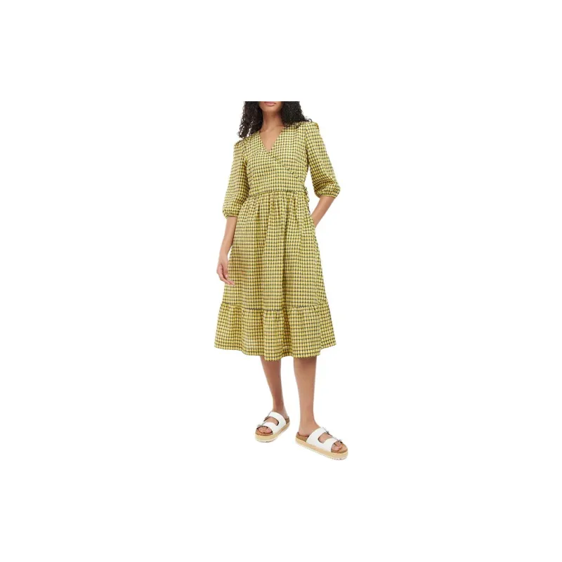 BARBOUR SS23 Short-Sleeved Dresses Women's Yellow-1