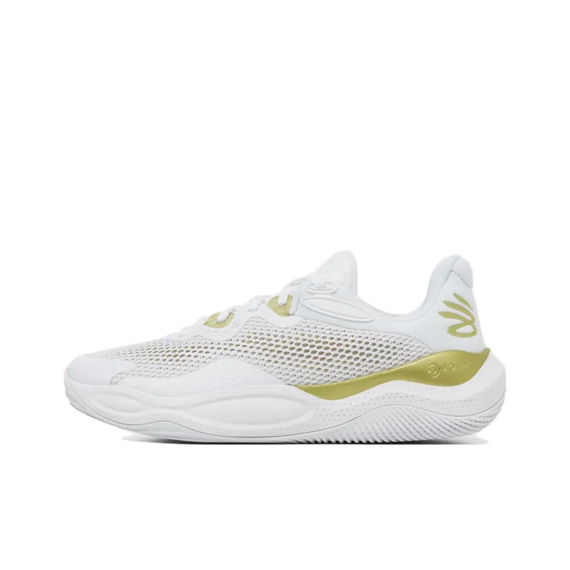 Under Armour Curry Splash 24 Anti Slip Wear Resistant Low Top Basketball Shoes Unisex White-0