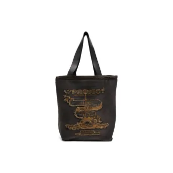 YProject Cotton Tote Bag Shopping Bag Shoulder Bag Handbag Men's Black