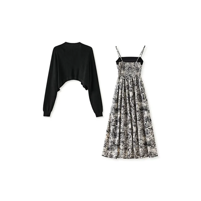 CHARM PICK Skirt Set Women's Black-1