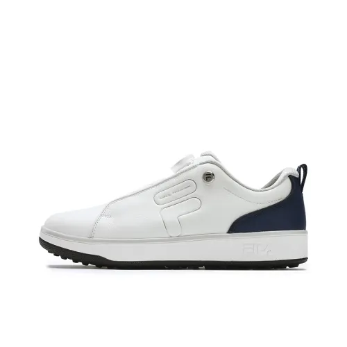 FILA GF 1911 Trainer Golf Shoes Men Low-Top Bright White/Blue-Coated