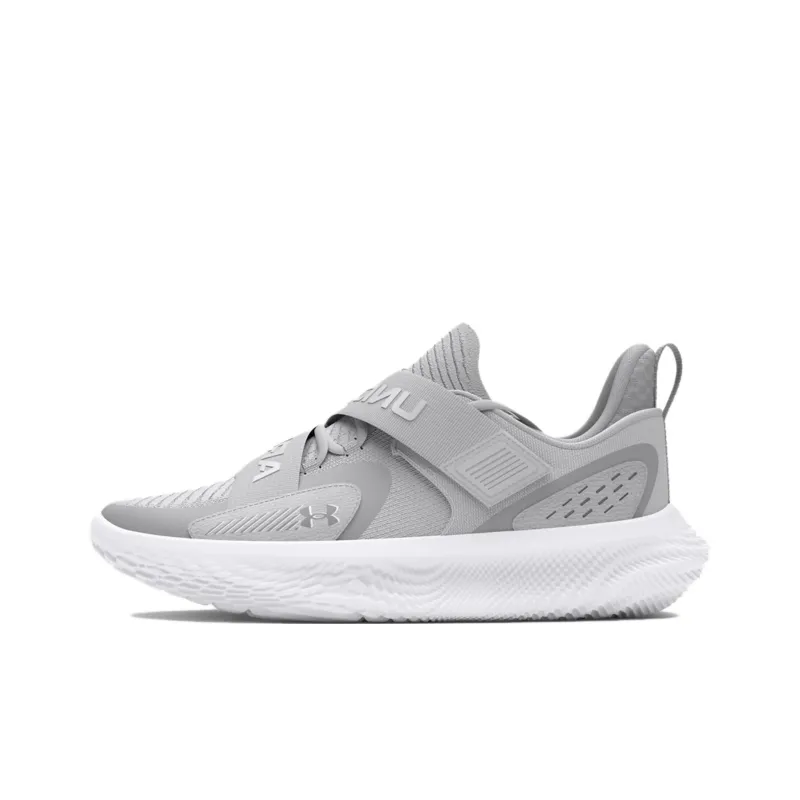 Under Armour Anti Slip Wear Resistant Low Top Basketball Shoes Unisex Gray-0
