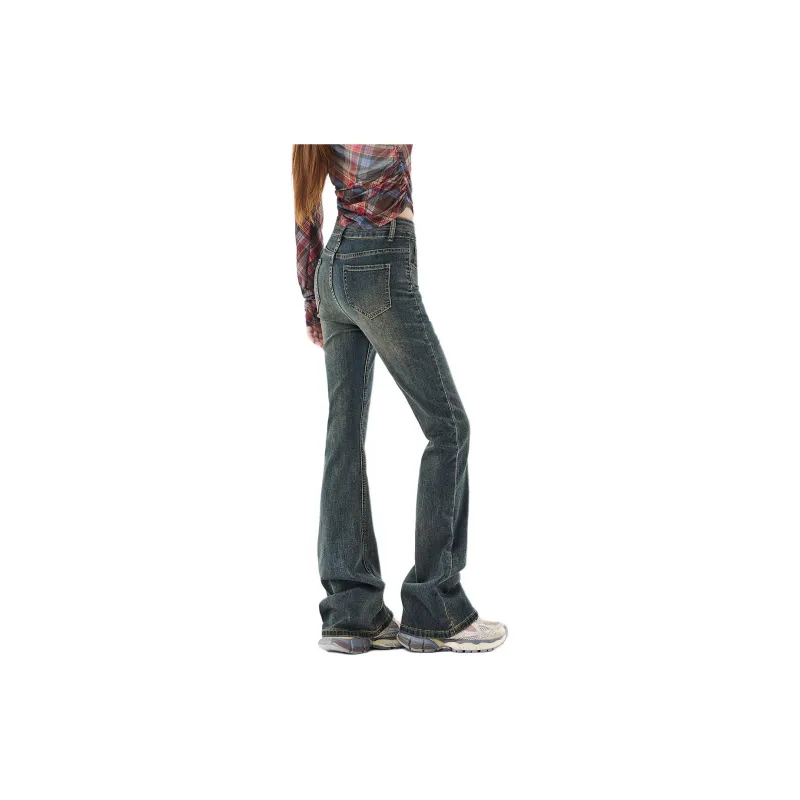 YINLEI Jeans Women's Concrete Gray-2