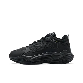 XTEP Anti-Slip Wear-Resistant Mid-Top Casual Running Shoes Women's Black