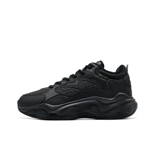 XTEP Anti-Slip Wear-Resistant Mid-Top Casual Running Shoes Women's Black