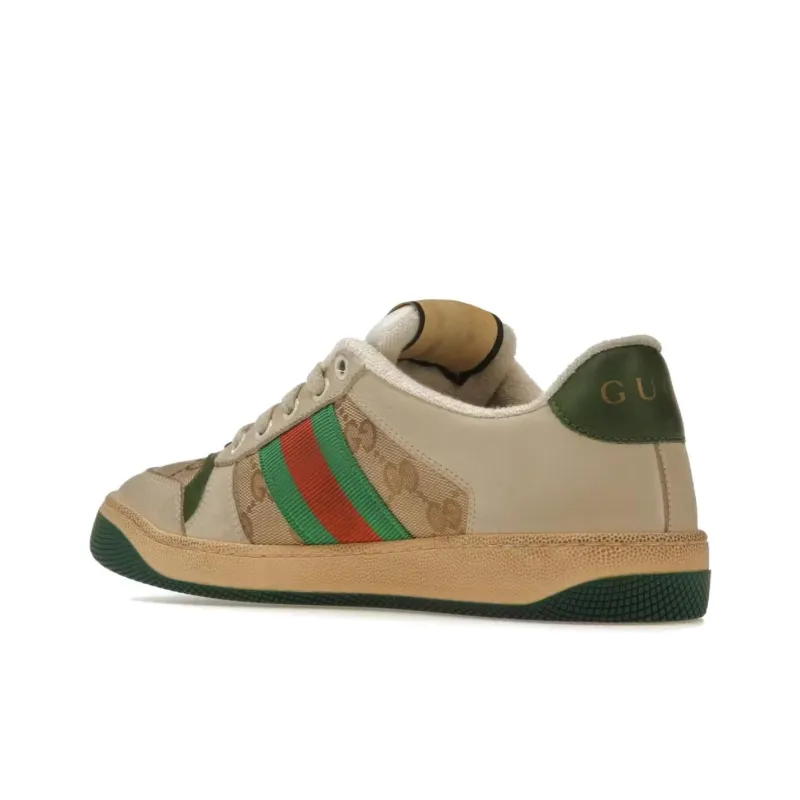 GUCCI Screener Distressed Green Orange Women's-2