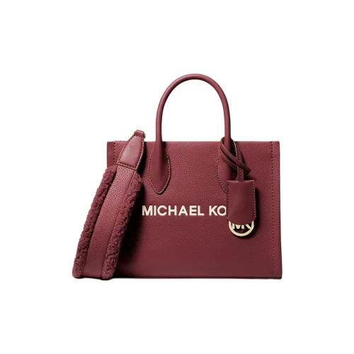 MICHAEL KORS Cow Leather One Shoulder Handbag, Crossbody Bag Small Size Women's Burgundy