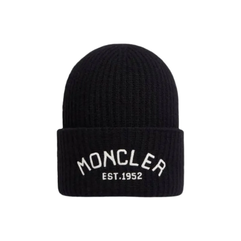 Moncler Logo Embroidered Knitted Beanie-0