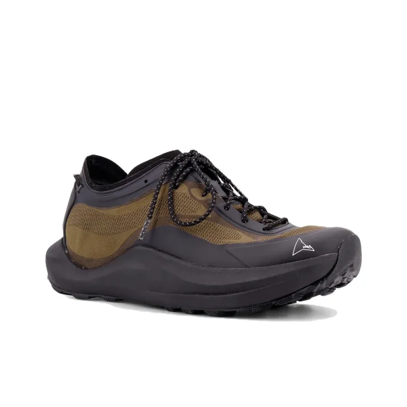 ROA Low Top Casual Shoes Unisex Black Green-2