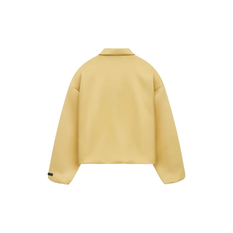 Fear Of God Essentials Women'ss Satin Nylon Bomber Jacket Amber-1