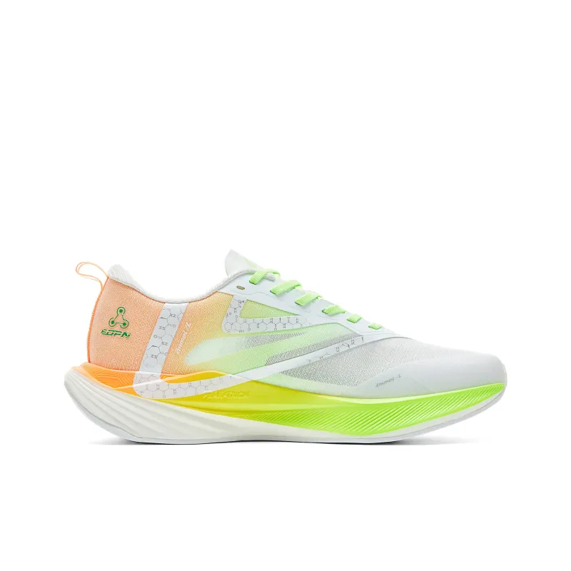 PEAK Marathon Running Shoes Men's White Orange Green-1
