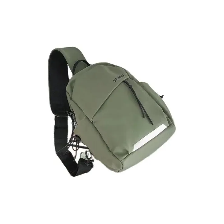 Techson Nylon Sling Bag Regular Unisex Black Green Blue Ecru-10