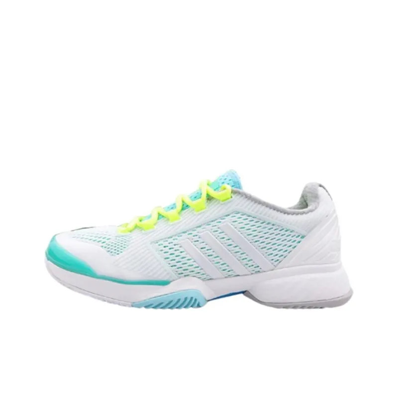 Adidas ASMC Anti-Slip Wear-Resistant Low-Top Tennis Shoes Women's White Blue-0