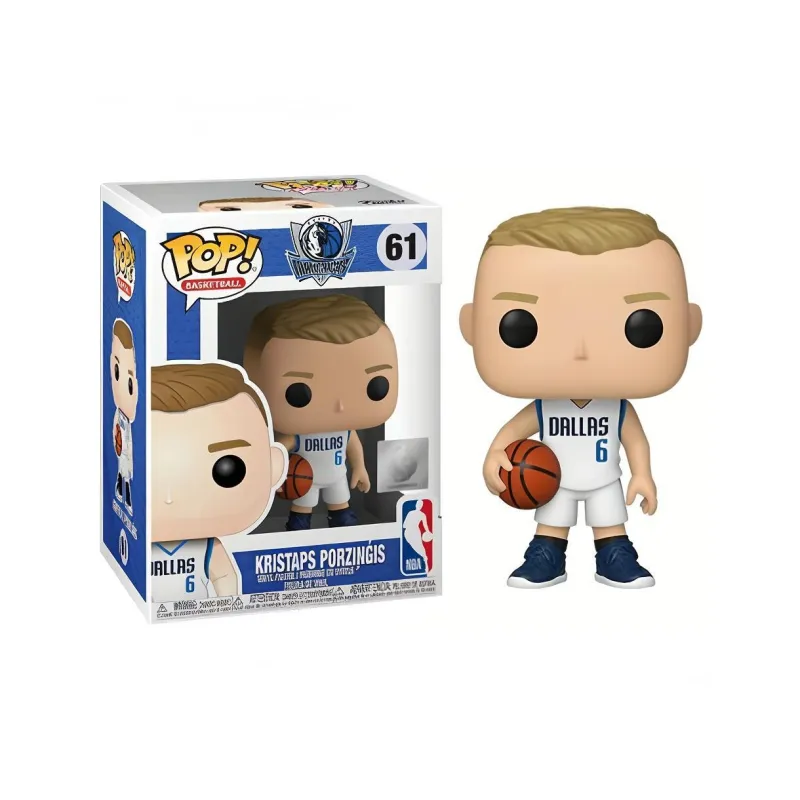 Funko Pop! Basketball Nba Kristaps Porzingis Dallas Mavericks Figure #61-3