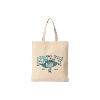 Disney Cotton Tote Bag Shopping Bag Handbag Shoulder Bag Unisex Natural