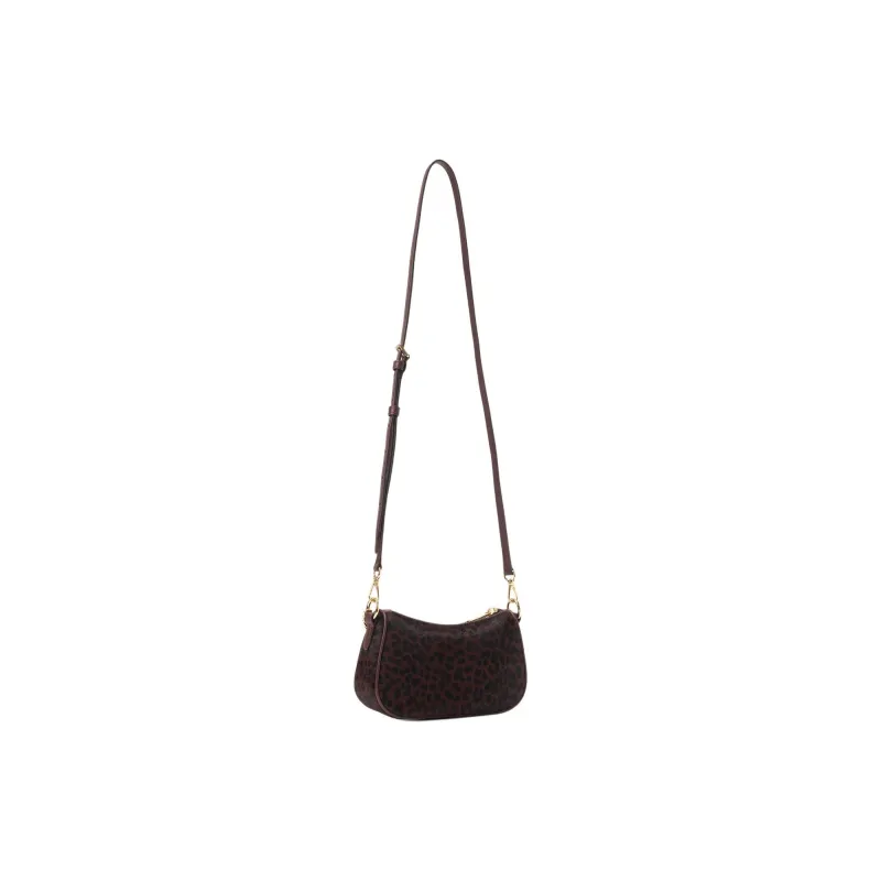 MICHAEL KORS Cow Leather Handbag Shoulder Bag Crossbody Bag Small Size Women's Burgundy-2