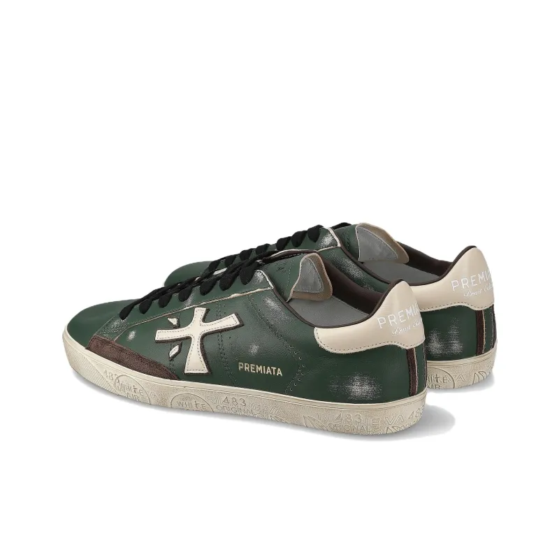 PREMIATA Steven Low-Top Skateboard Shoes Men's Green-4
