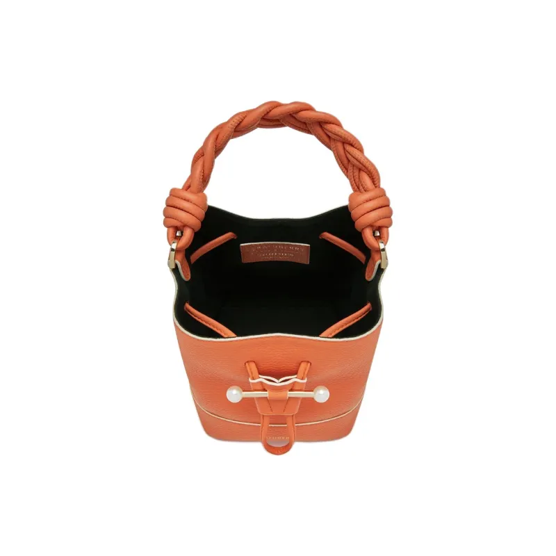 Strathberry Shrimps Collaboration Calfskin Bucket Bags Shoulder Bag Crossbody Bag Handbag Women's Orange-3