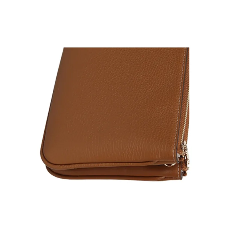 Furla Miastella Leather Shoulder Bag Mini Women's Brown-3