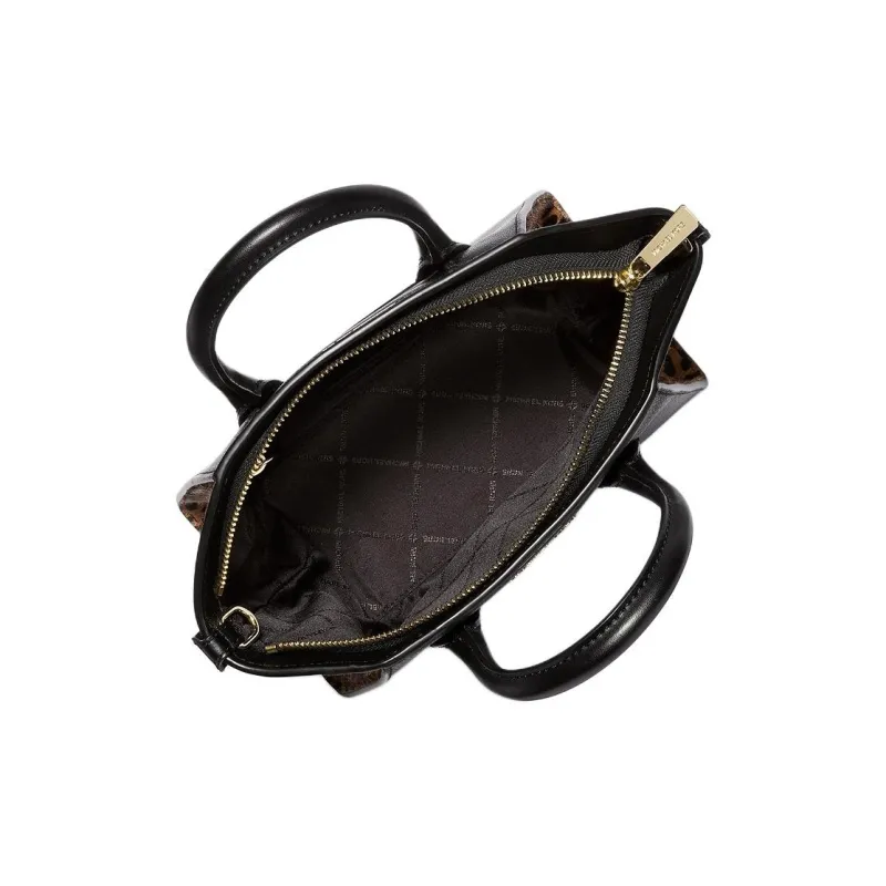 MICHAEL KORS Avril Cow Leather Handbag, Shoulder Bag, Crossbody Bag Trumpets Women's Black & Multicolor-2