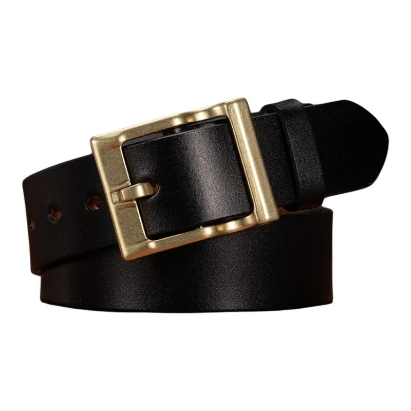 JEANSWEST Cow Leather Belts Men's Width  3.8cm-2