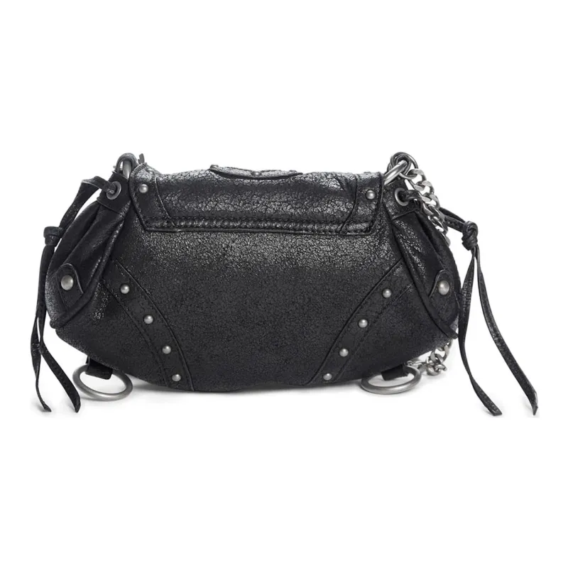 GUESS Leather Crossbody Bag, Shoulder Bag Mini Women's Black-2