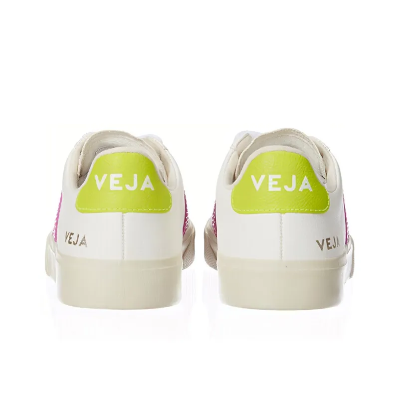 VEJA Campo Skateboard Shoes Women's Low-Top White/Green/Purple-4