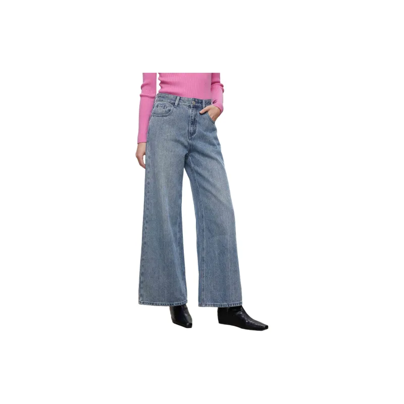 Yu Qianwen Jeans Women's Denim Blue-2