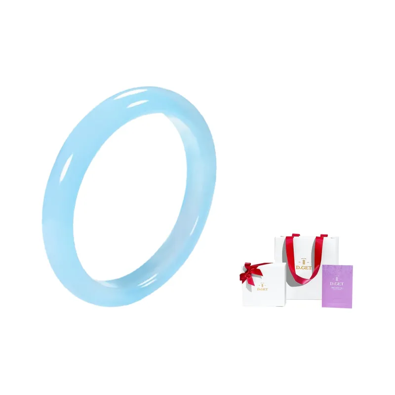 D.Get Chalcedony Jade Bangles Unisex-4