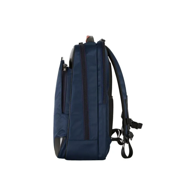SAMSONITE Recycled Polyester Backpack Large Size Unisex Marine Blue With Orange Accents-2