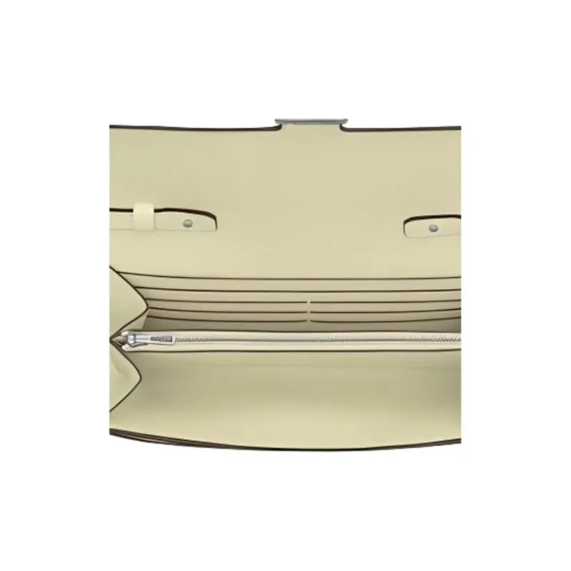 HERMES Epsom Calfskin Shoulder Bag Crossbody Bag Wallet Women's Beige Yellow-2